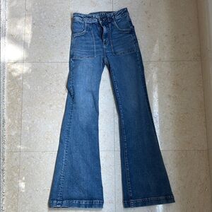 American Eagle Outfitters Blue Wide Leg Jeans